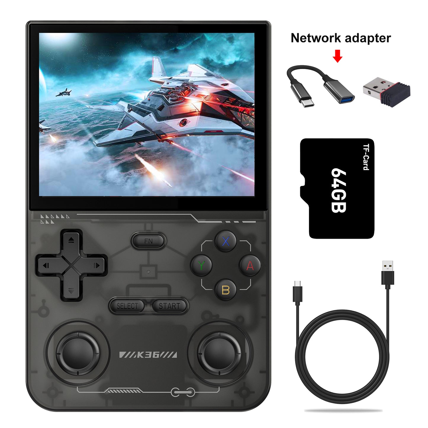 GAMINJA K36 Retro Game Console Built in 16000+ Games