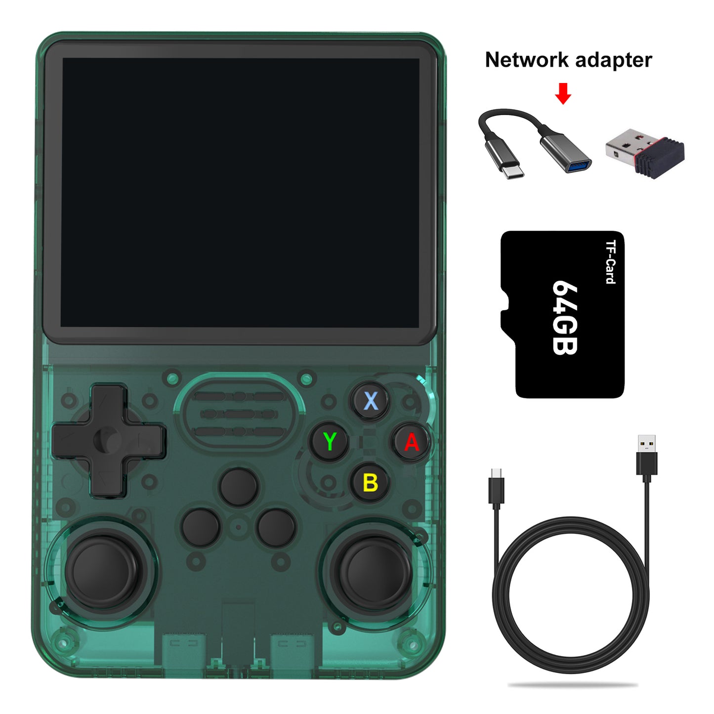 Gaminja R36S Retro Handheld Game Console Supports a two-player Mode