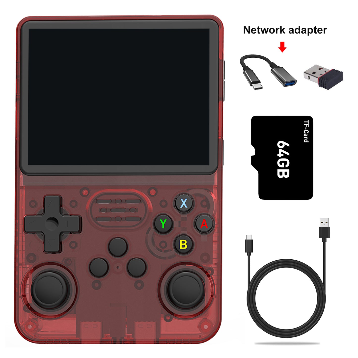 Gaminja R36S Retro Handheld Game Console Supports a two-player Mode