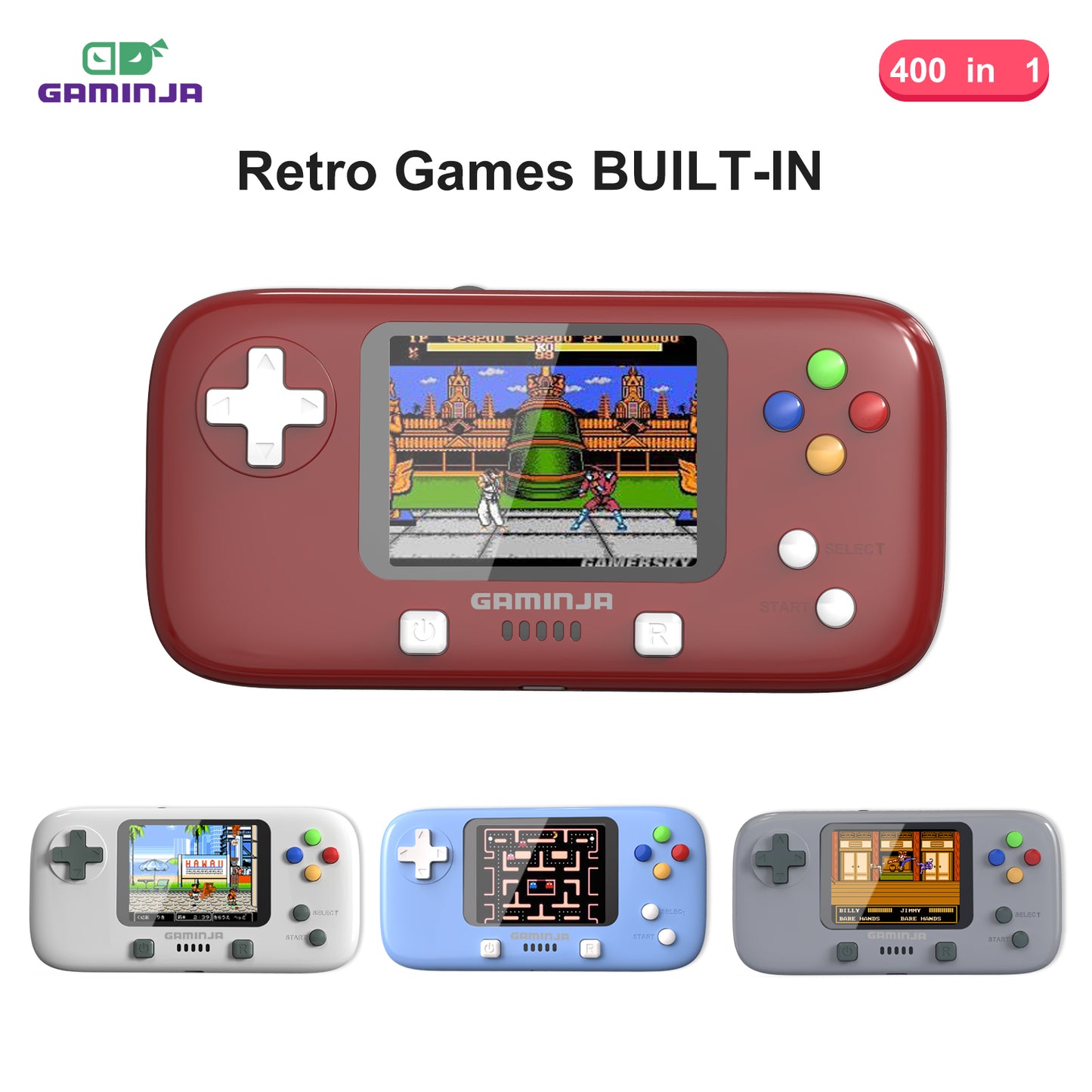 GAMINJA GC76 Portable Retro Video Game Console