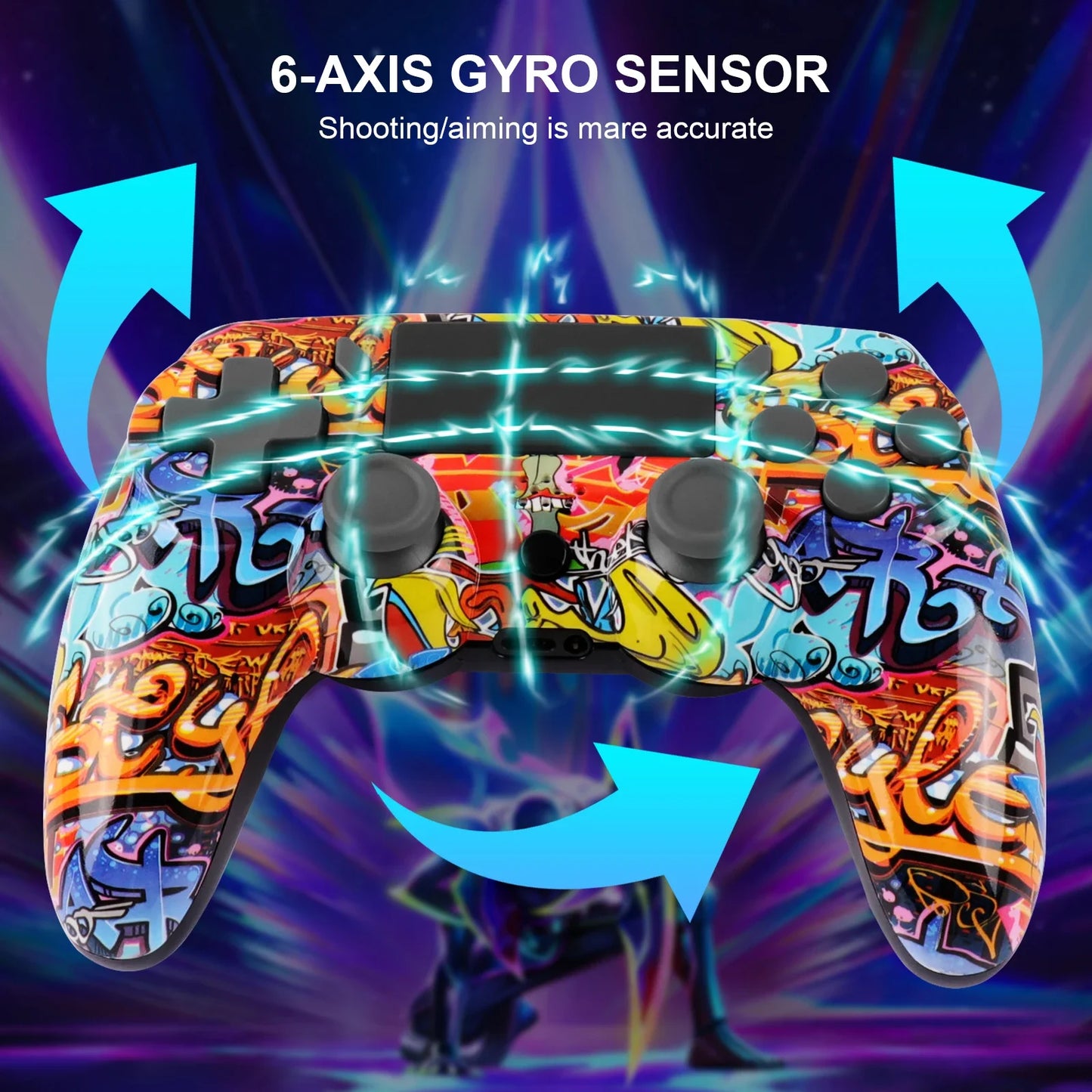 GAMINJA P47 Wireless Bluetooth Controller Gamepad For PS4 PC Wins 7 8
