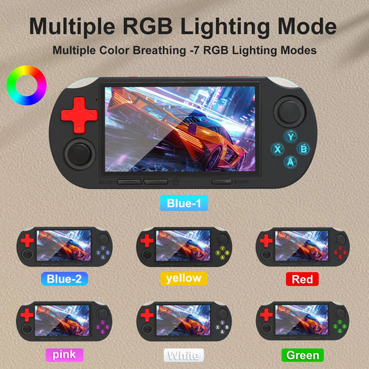 GAMINJA ANS16 Handheld Game 4.5 Inch IPS Screen RGB Lighting
