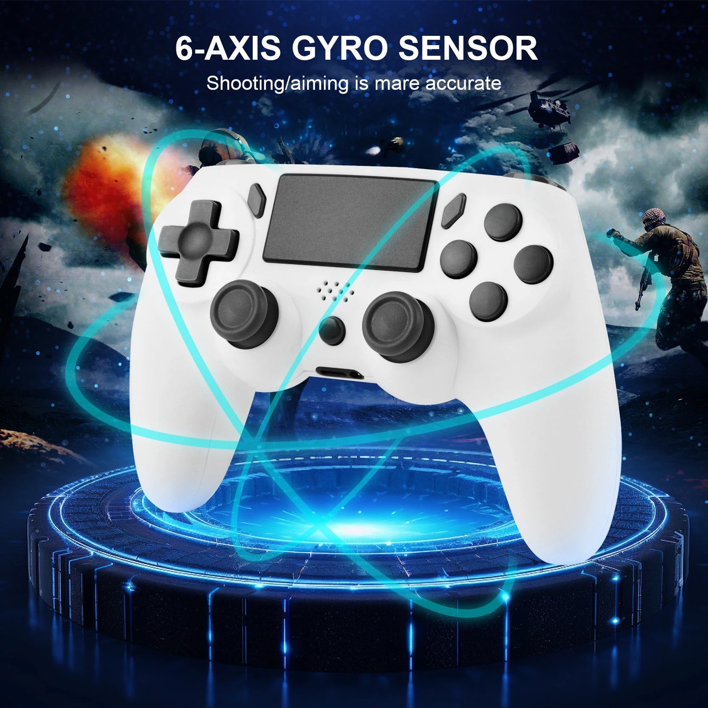 GAMINJA P47 Wireless Gamepad With 6-axis Gyroscope PC Joystick