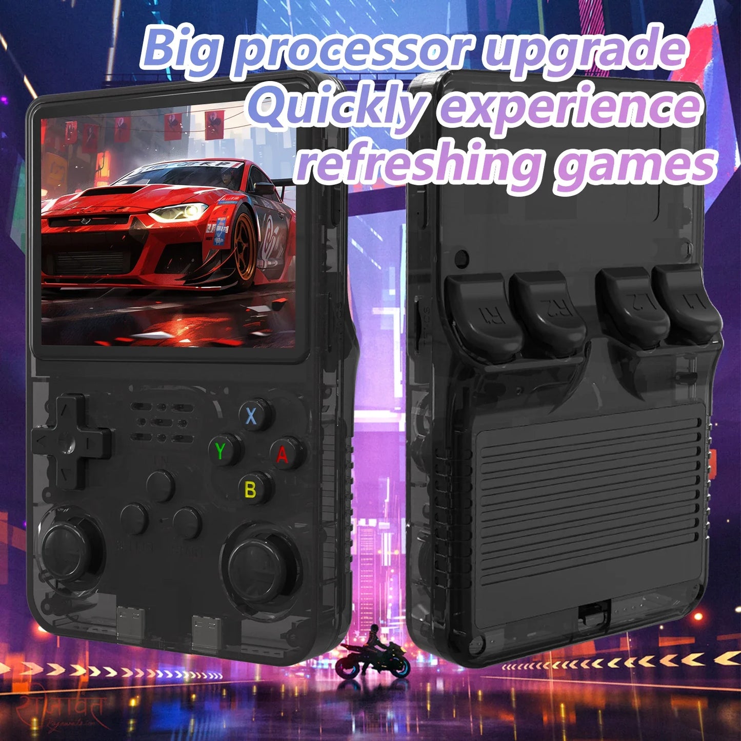 Gaminja R36S Retro Handheld Game Console Supports a two-player Mode