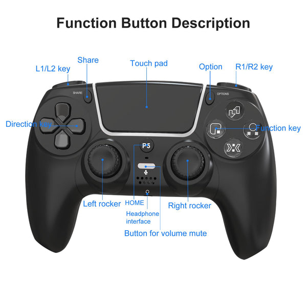 Mando de juego retro inalámbrico P50 para PS5