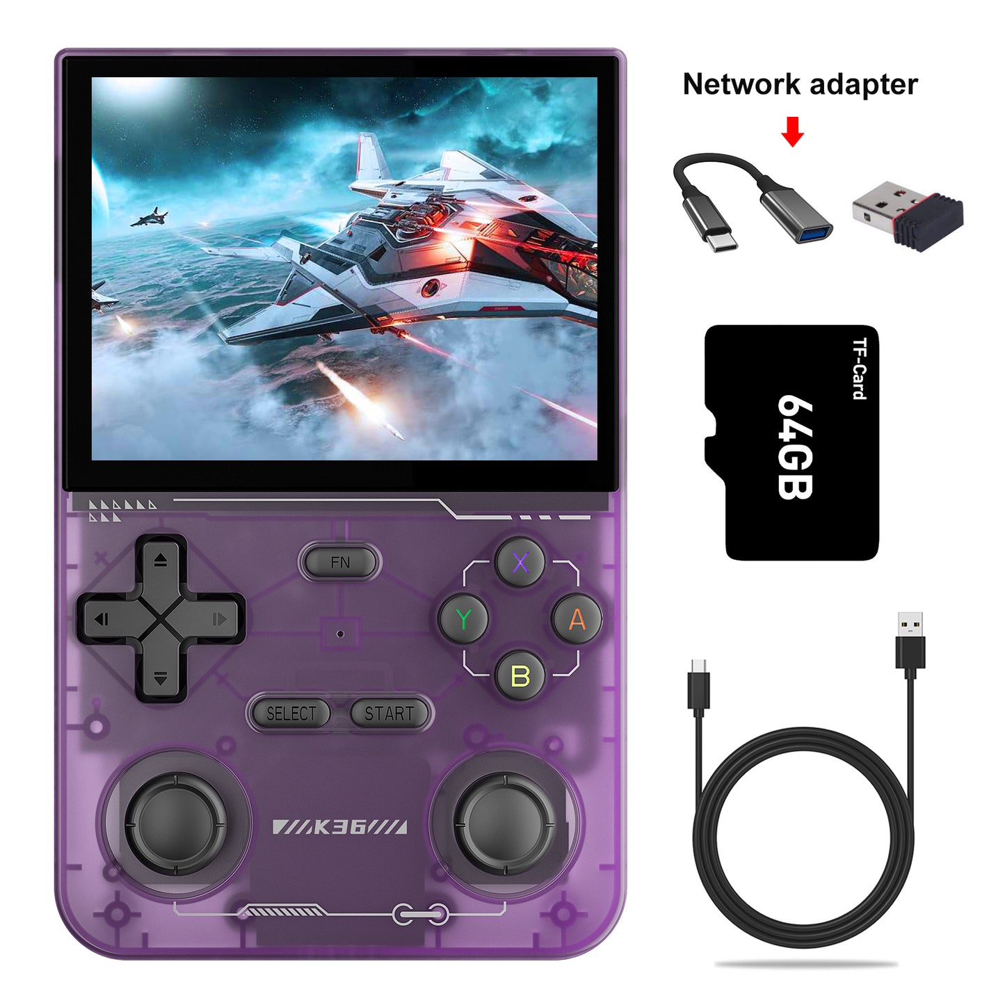GAMINJA K36 Retro Game Console Built in 16000+ Games