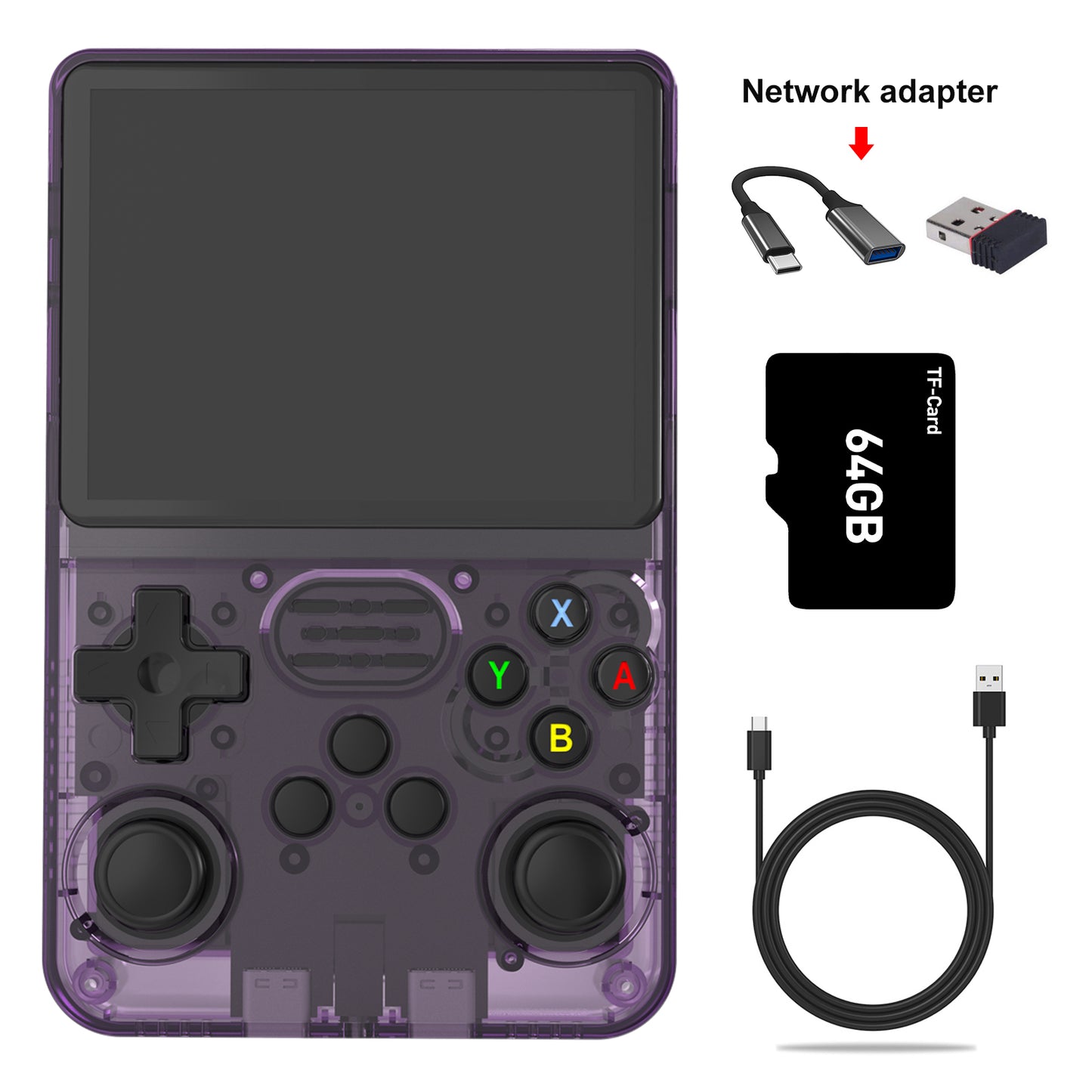 Gaminja R36S Retro Handheld Game Console Supports a two-player Mode