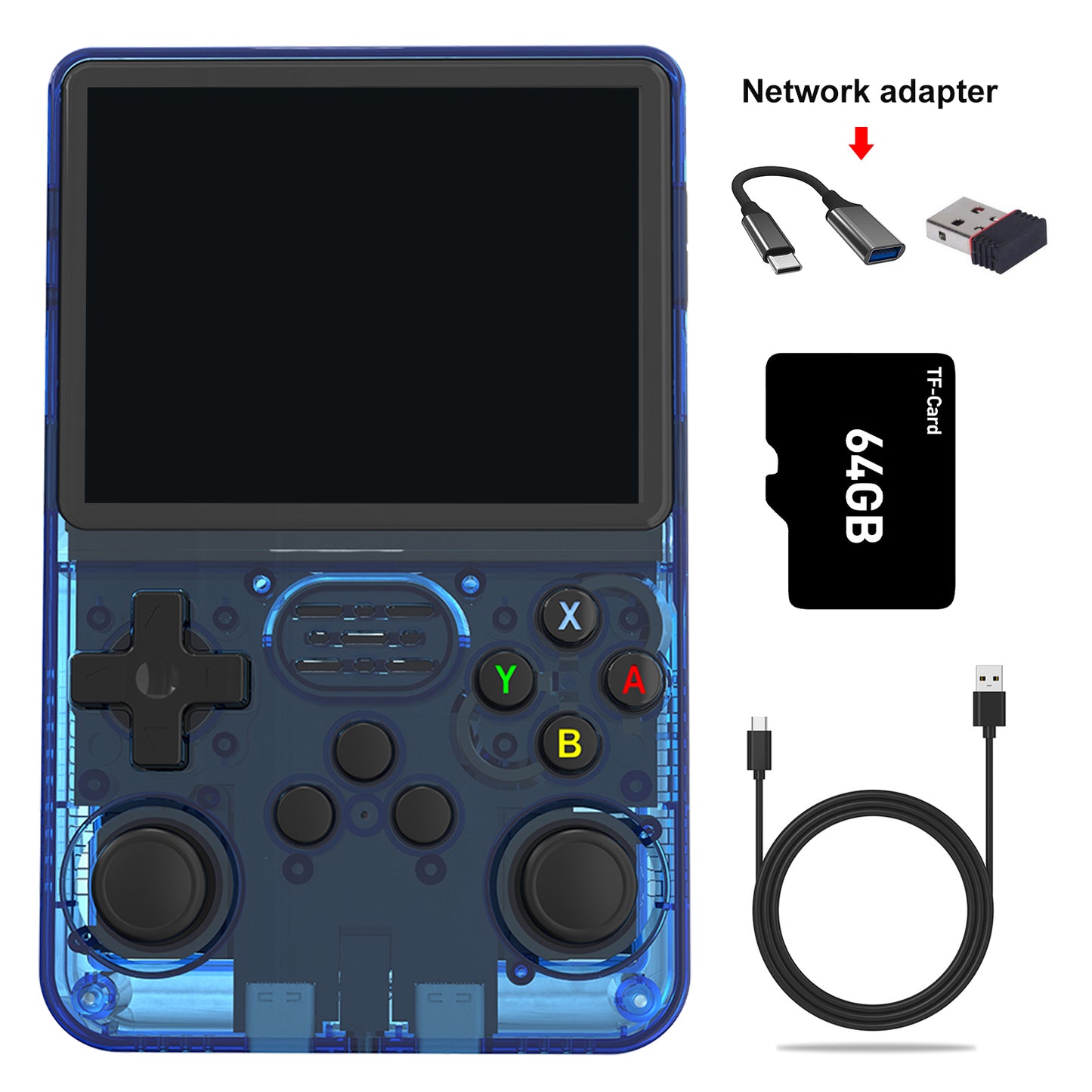 Gaminja R36S Retro Handheld Game Console Supports a two-player Mode