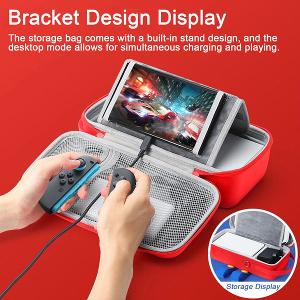 GAMINJA Para Switch 2 Bolsa de almacenamiento portátil Bolsa protectora de viaje