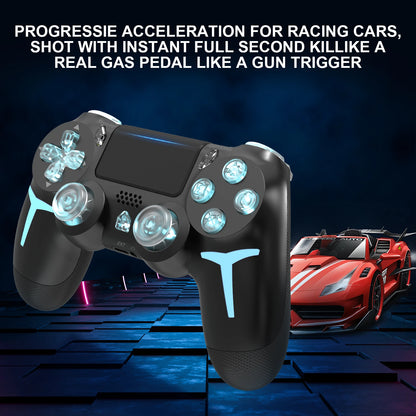 GAMINJA P412 LED Wireless Game Controller For PS4 PS3 Console Computer PC