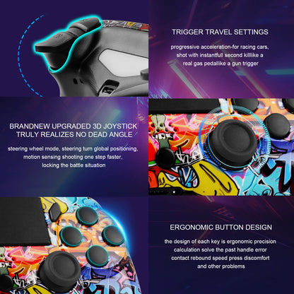 GAMINJA P47 Wireless Bluetooth Controller Gamepad For PS4 PC Wins 7 8