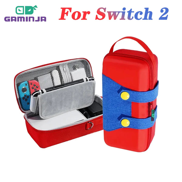 GAMINJA Para Switch 2 Bolsa de almacenamiento portátil Bolsa protectora de viaje