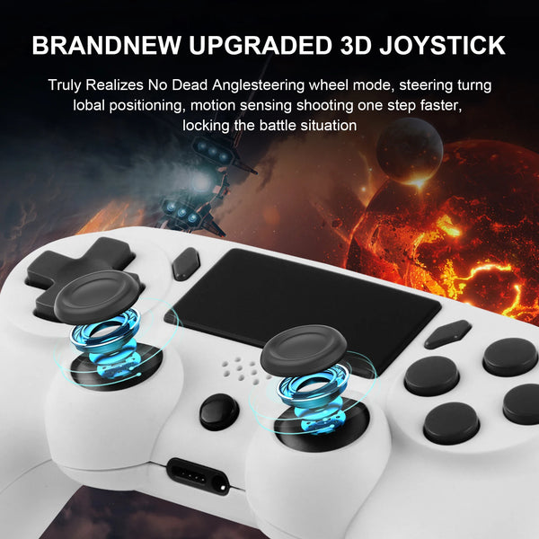 GAMINJA P47 Gamepad inalámbrico con giroscopio de 6 ejes y joystick para PC