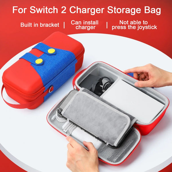 GAMINJA Para Switch 2 Bolsa de almacenamiento portátil Bolsa protectora de viaje