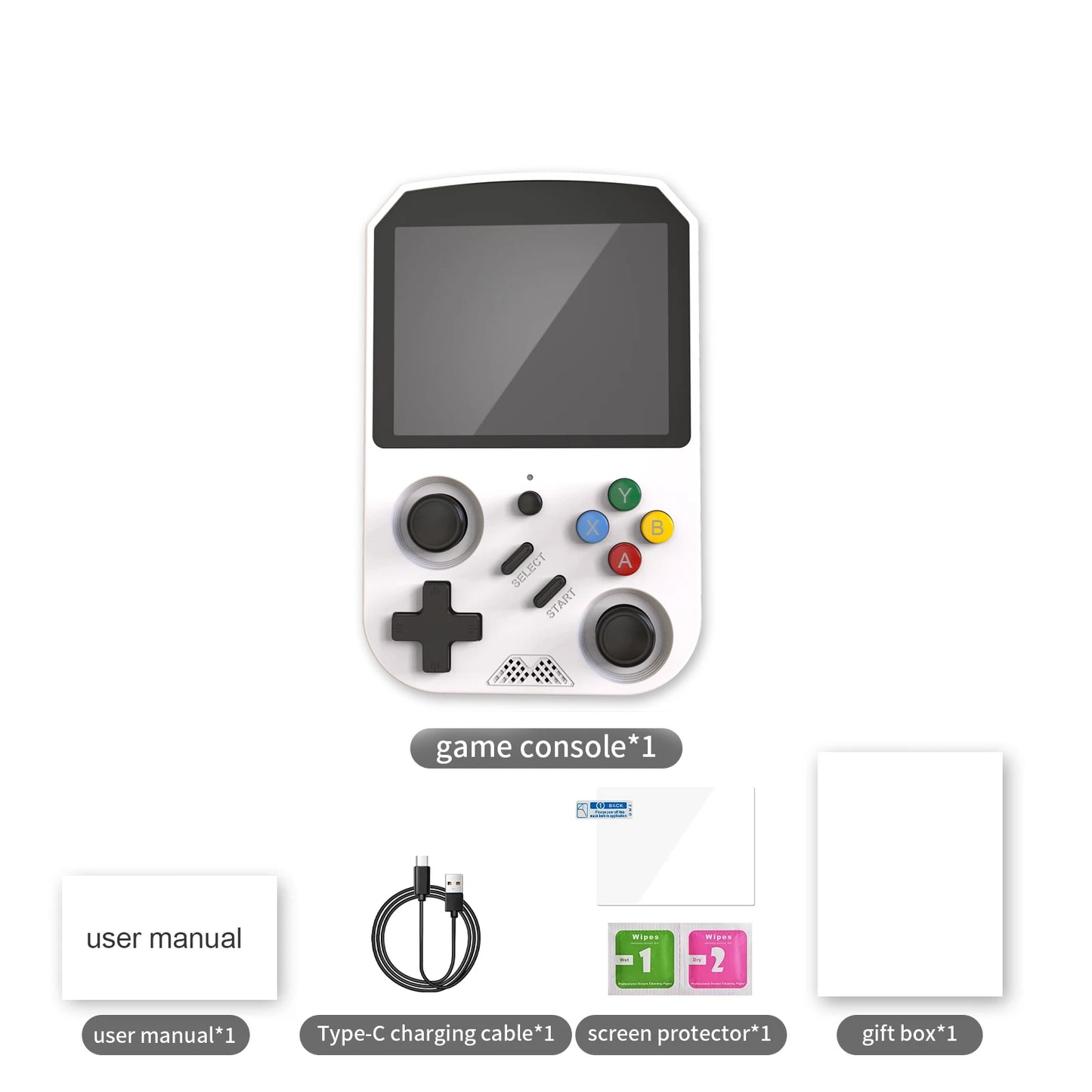 GAMINJA ANS01A Open Source Retro Handheld Video Game Console 12000 Games