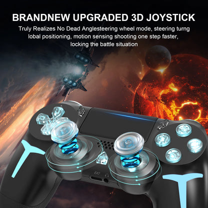 GAMINJA P412 LED Wireless Game Controller For PS4 PS3 Console Computer PC