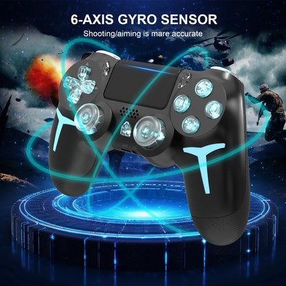 GAMINJA P412 LED Wireless Game Controller For PS4 PS3 Console Computer PC