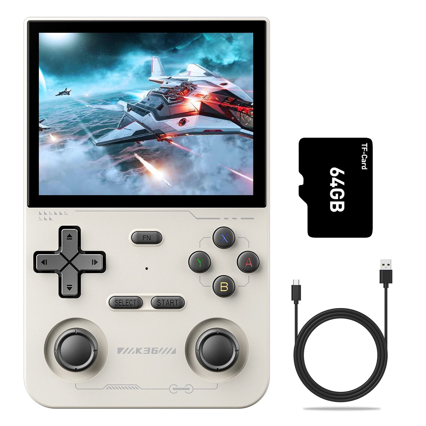 GAMINJA K36 3.5Inch IPS Screen Handheld Game Console Basic Mode