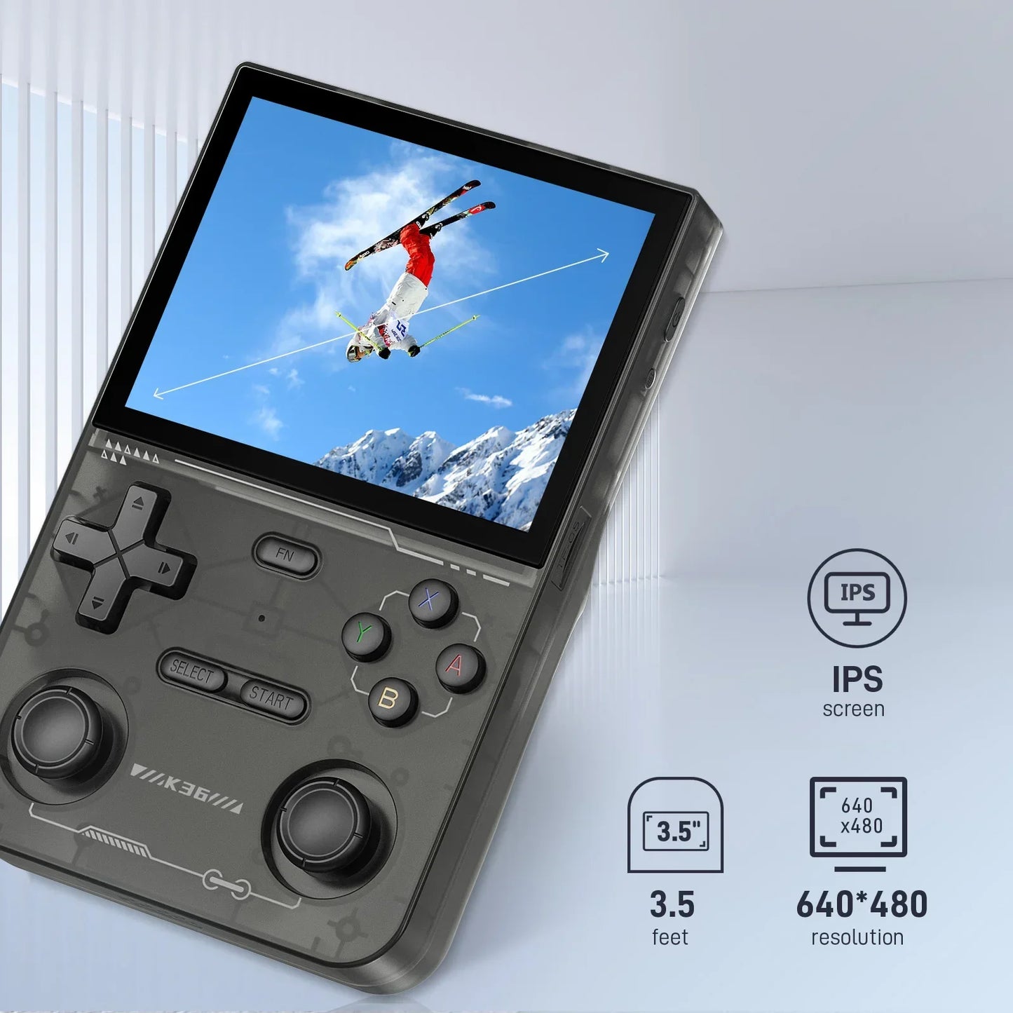GAMINJA K36 3.5Inch IPS Screen Handheld Game Console Basic Mode
