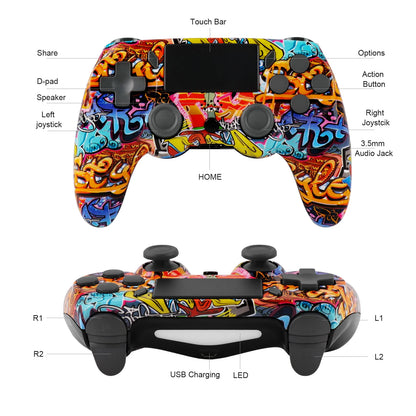 GAMINJA P47 Wireless Bluetooth Controller Gamepad For PS4 PC Wins 7 8