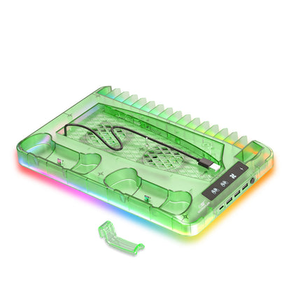 GAMINJA P58 RGB Cooling Stand For PS5 Slim Console Gamepad Charging Base