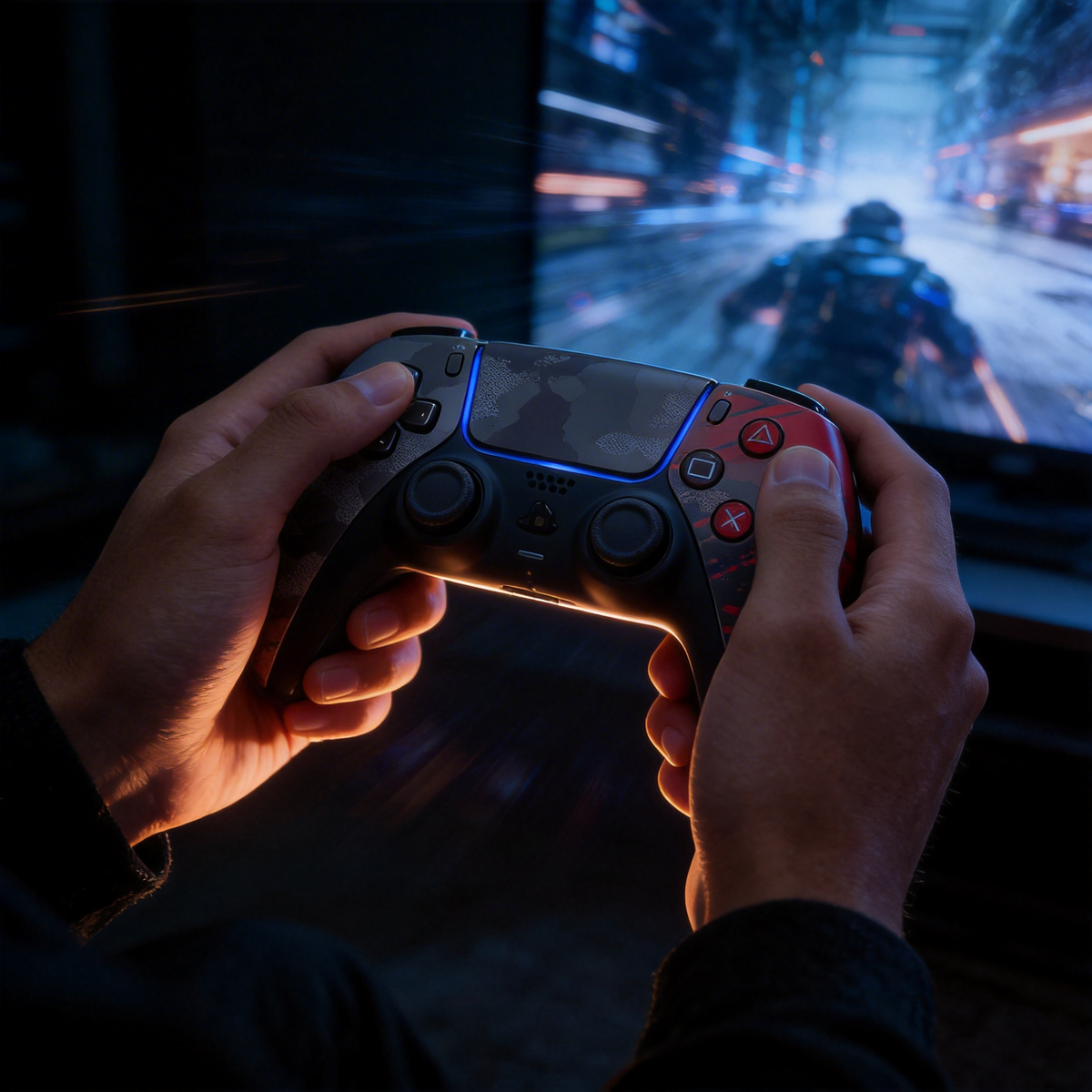 GAMINJA™ P519 Wireless for PS5 Controller — Motion & Vibration, Bluetooth for PC/Steam